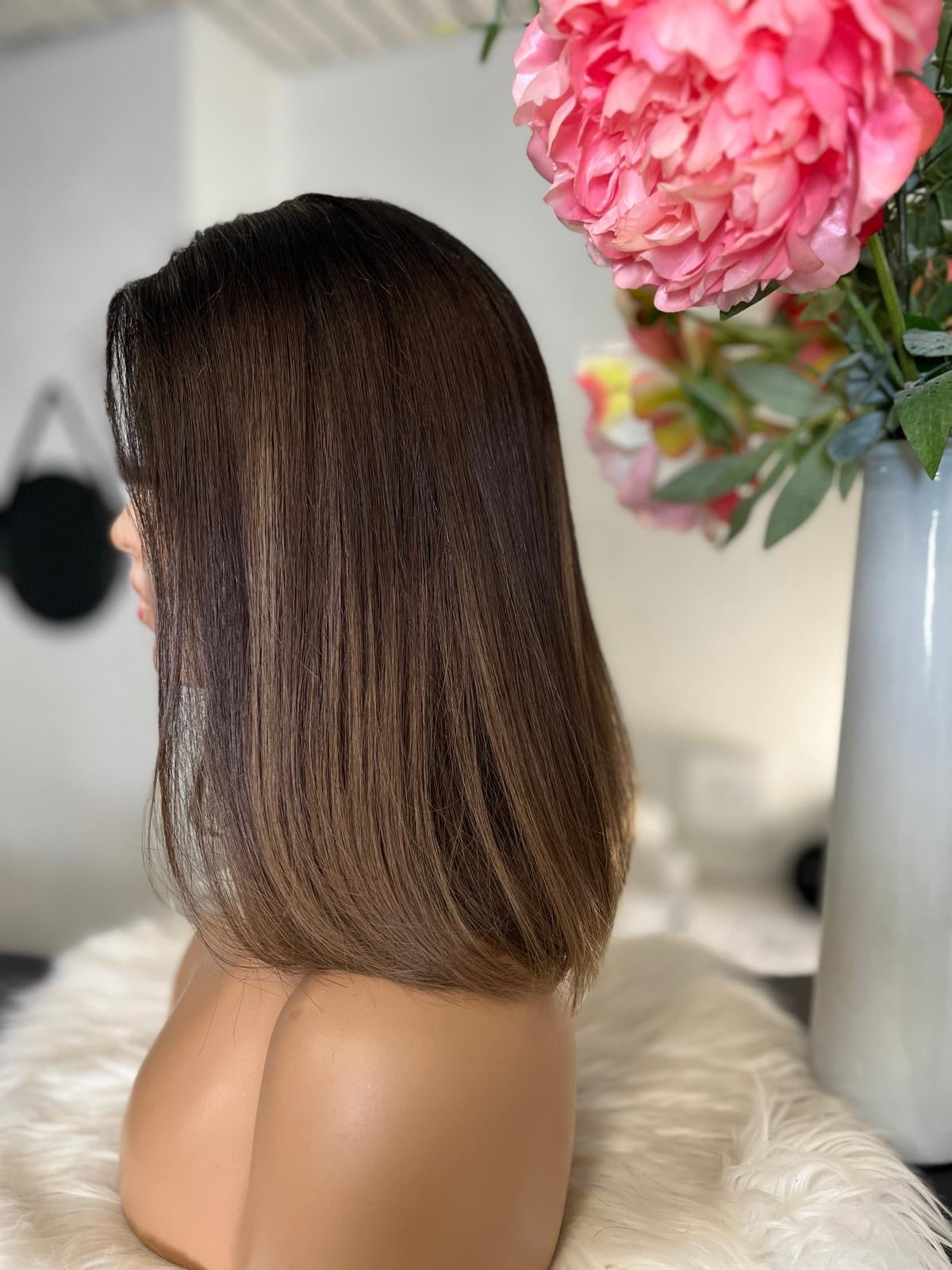 Sonia  -  confort integral illusion + lace top / 14 inch / 150% Volume / european hair / small