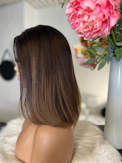 Sonia  -  confort integral illusion + lace top / 14 inch / 150% Volume / european hair / small