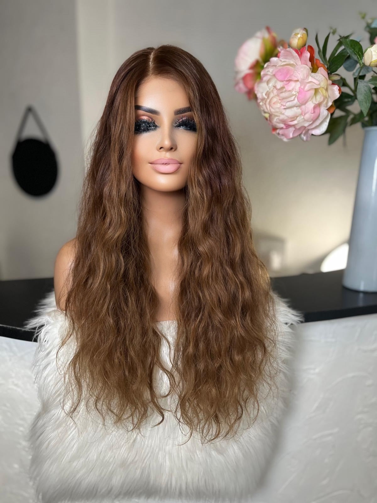 Wilma   - Integral + lace top  / 28 inch / 150 % Volume / mongolian hair / small (Copie)