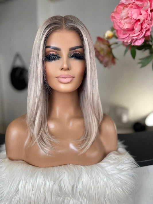 Estelle  -  confort integral illusion + lace top / 16 inch / 150% Volume / european hair / small (Copie 2)