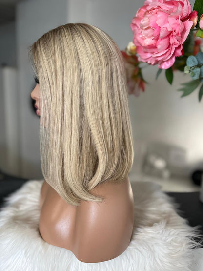 Jude-  confort integral illusion + lace top / 14 inch / 150% Volume / european hair / small