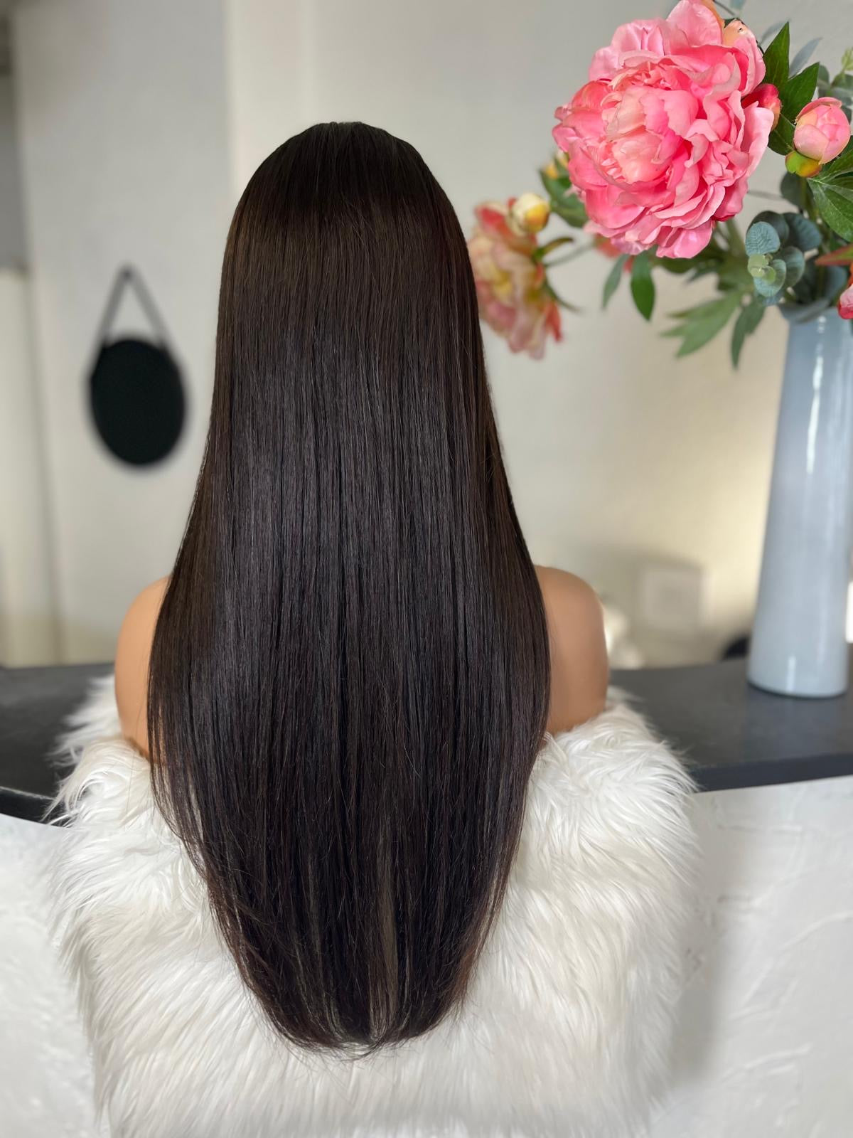 Fiona  -  confort integral illusion + lace top / 24 inch / 150% Volume / european hair / small