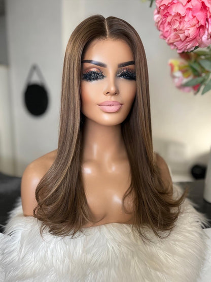 Wanda -  confort integral illusion + lace top /20 inch  / 150% Volume / european hair / small