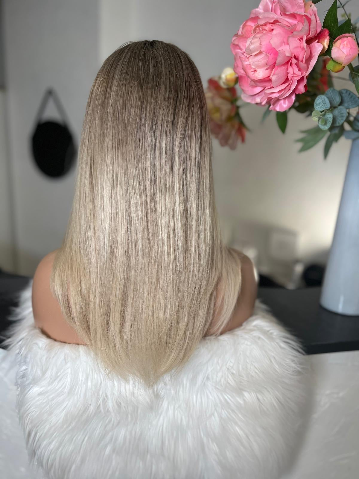 Maria -  confort integral illusion + lace top / 16 inch / 150% Volume / european hair / small