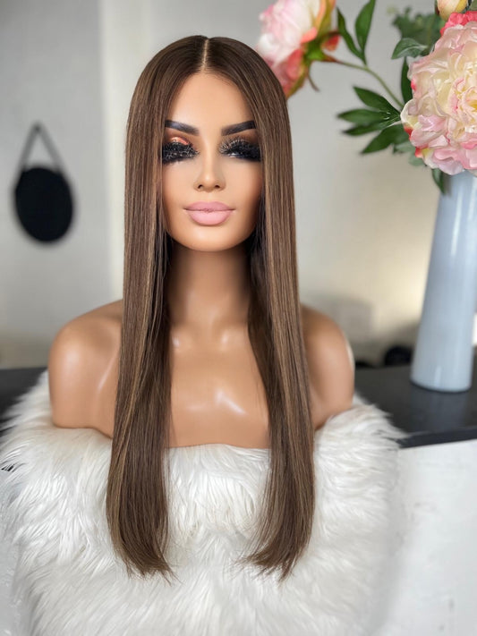 Karmen -  confort integral illusion + lace top / 26 inch / 150% Volume / european hair / small (Copie)