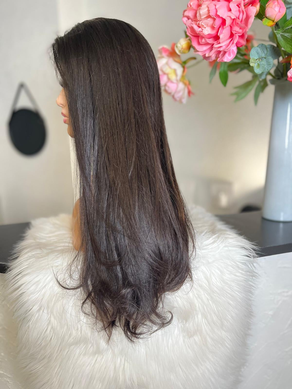 Carmen - illusion integral + lace top  / 26 inch / 150 % Volume / European hair / small