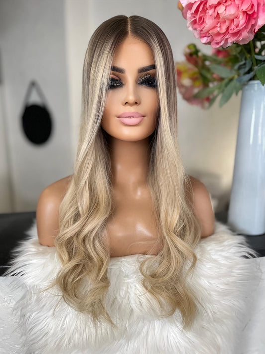 Helena -   illusion + lace top / 26 inch / 150% Volume / european hair / small