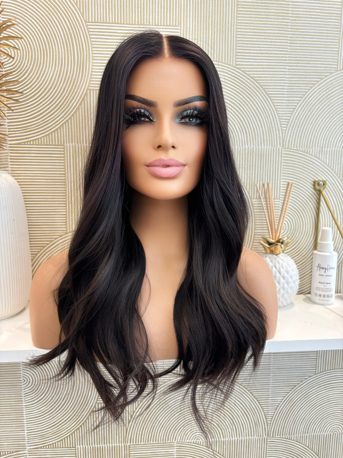 Fanny  -  confort integral illusion + lace top / 22 inch / 150% Volume / european hair / small