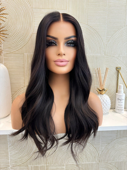 Fanny  -  confort integral illusion + lace top / 22 inch / 150% Volume / european hair / small