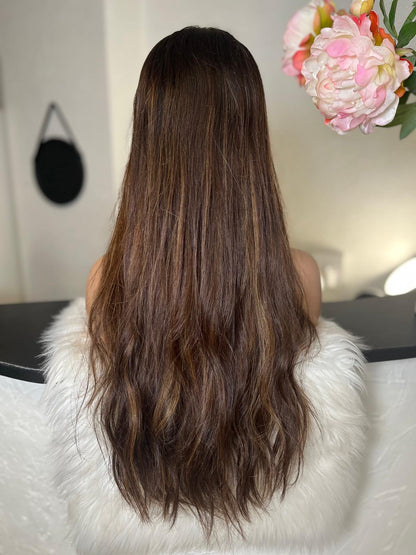 Mina - Integral + lace top  / 28 inch / 150 % Volume / mongolian hair / small (Copie)