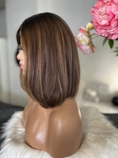 Clara  -  confort integral illusion + lace top / 14 inch / 150% Volume / european hair / small