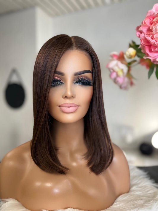 Rita  -  confort integral illusion + lace top / 14 inch / 150% Volume / european hair / small