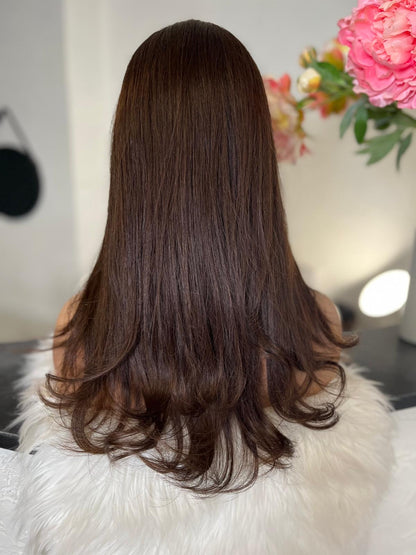 Virginie  -  confort integral illusion + lace top / 24 inch / 150% Volume / european hair / small