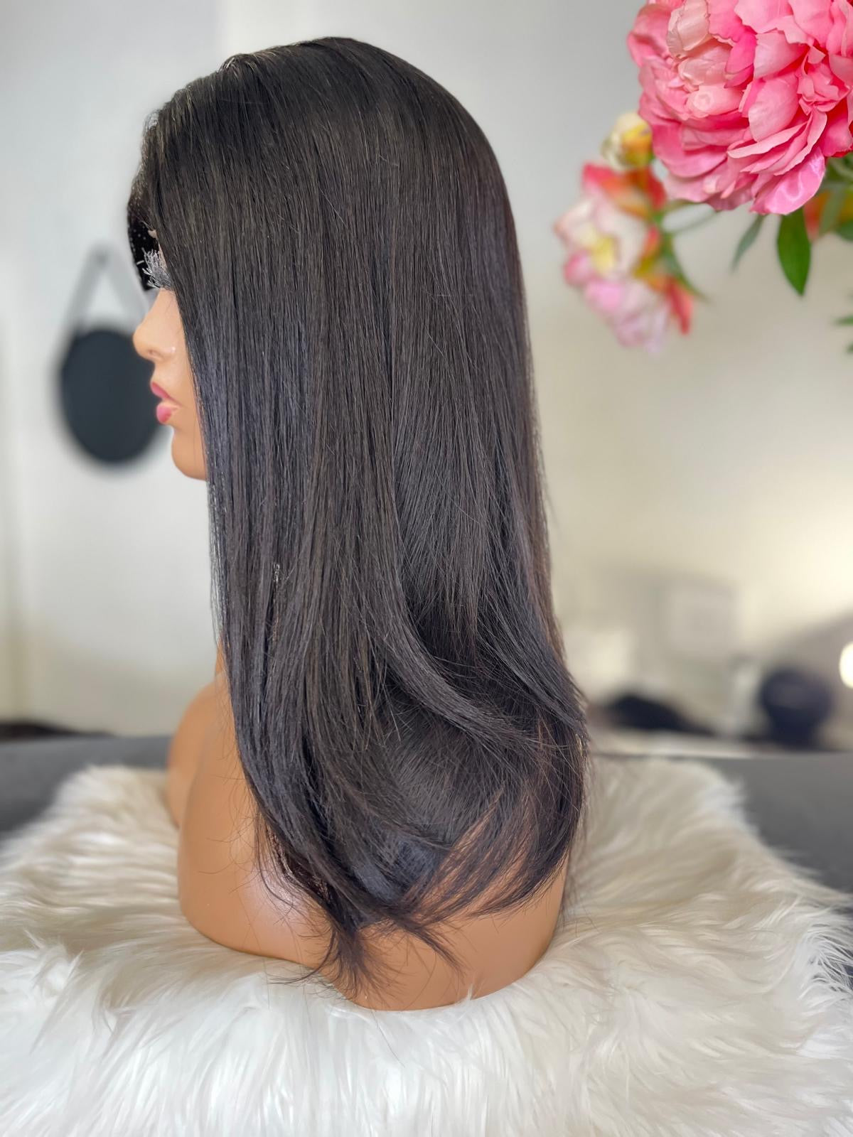 Virginie  -  confort integral illusion + lace top / 18 inch / 150% Volume / european hair / small