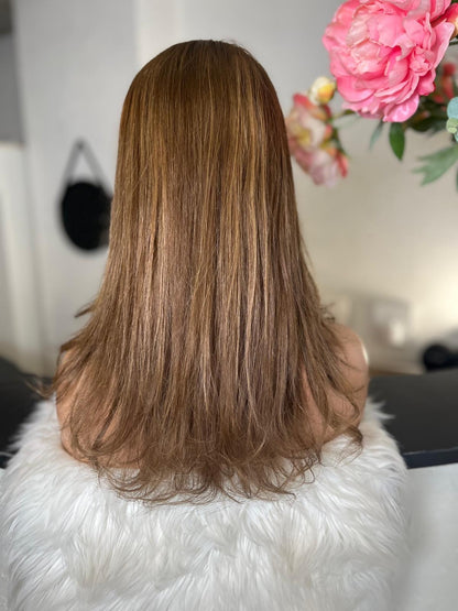 Estelle  -  confort integral illusion + lace top / 16 inch / 150% Volume / european hair / small