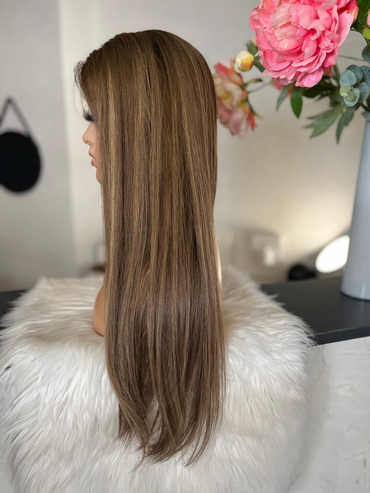 Mandy  -  confort integral illusion + lace top / 26 inch / 150% Volume / european hair / small (Copie)