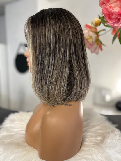 Jennifer  -  confort integral illusion + lace top / 14 inch / 150% Volume / european hair / small