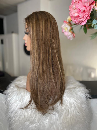 Clarisse   -  confort integral illusion + lace top / 24 inch / 150% Volume / european hair / small