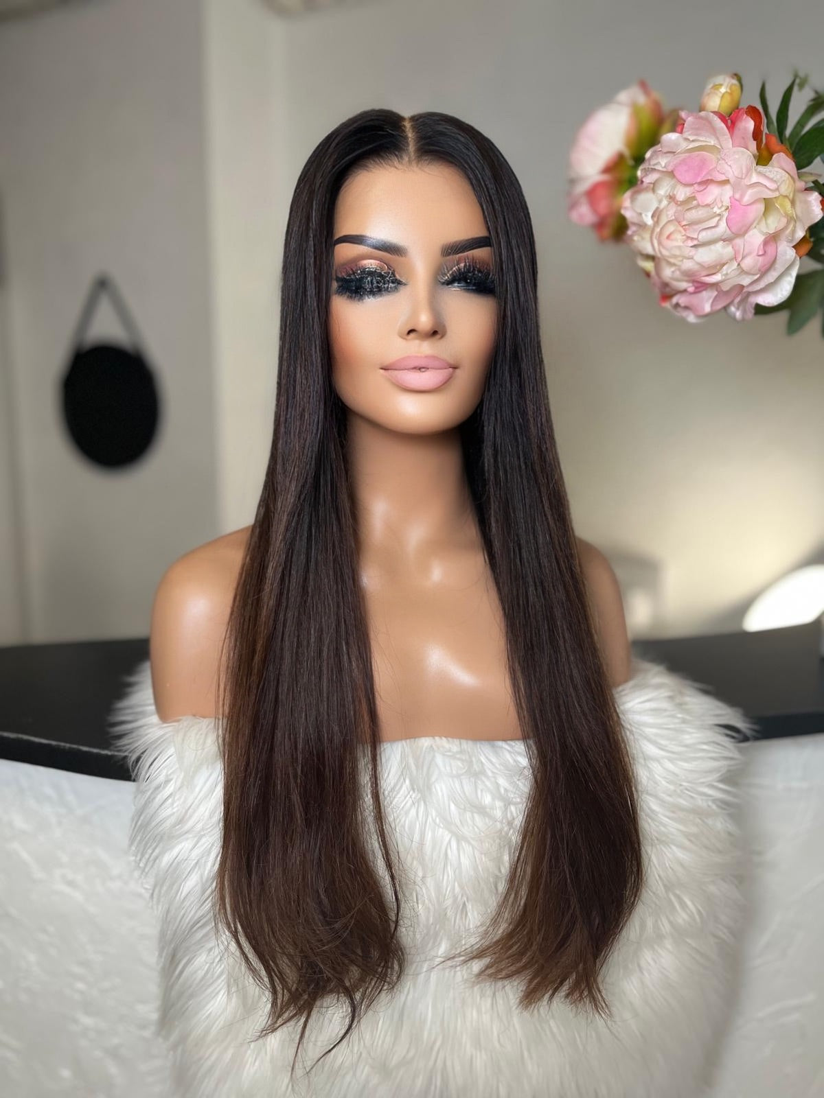 Gaby   - Integral + lace top  / 28 inch / 150 % Volume / mongolian hair / small (Copie 3)