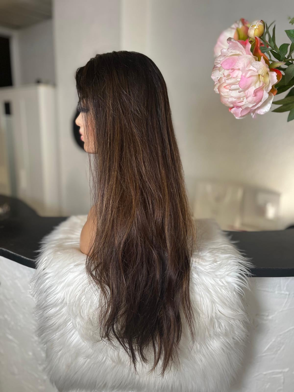Mina - Integral + lace top  / 28 inch / 150 % Volume / mongolian hair / small (Copie)