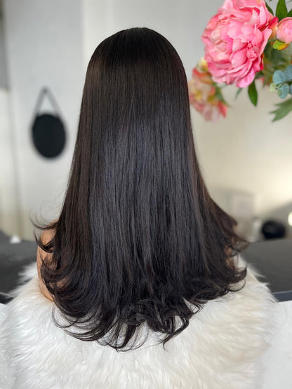 Dania  -  confort integral illusion + lace top / 16 inch / 150% Volume / european hair / small