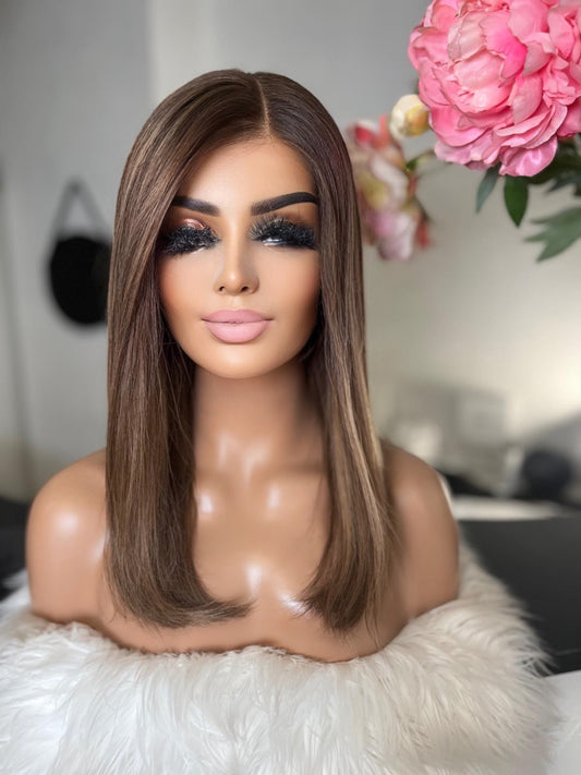 Sylvie -  confort integral illusion + lace top / 16 inch / 150% Volume / european hair / small (Copie)