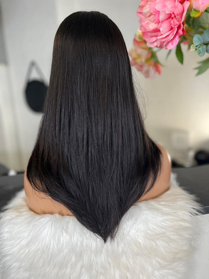 Virginie  -  confort integral illusion + lace top / 18 inch / 150% Volume / european hair / small