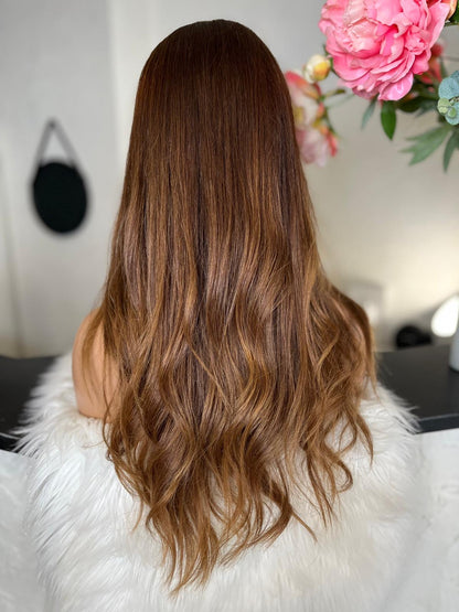 Brenda  -  confort integral illusion + lace top / 24 inch / 150% Volume / european hair / small