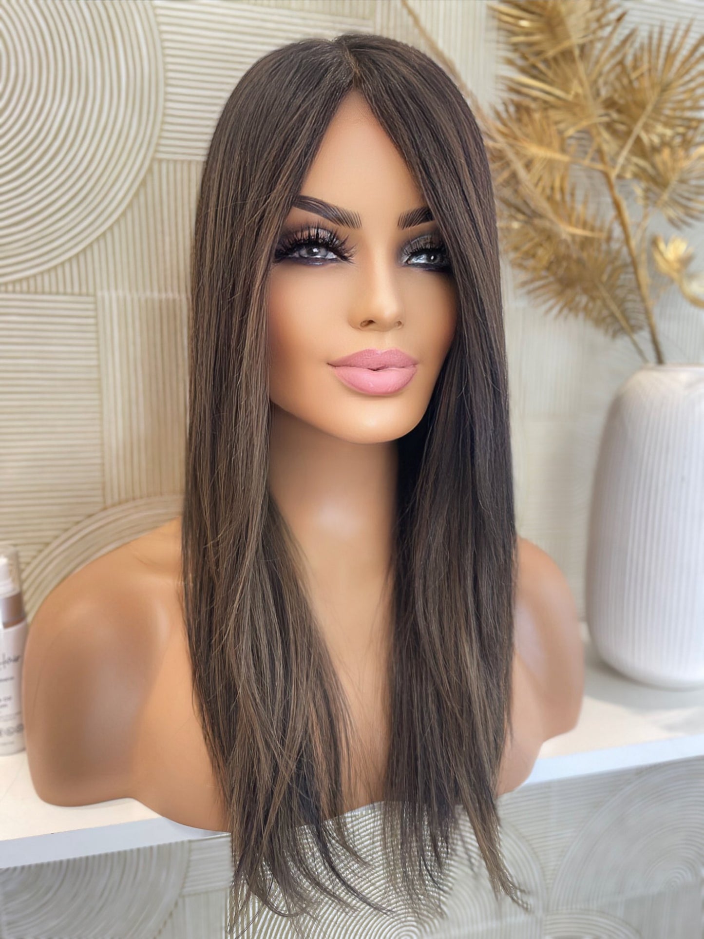 Chyna - confort integral + skin top/ 20 inch / 130 % volume / Mongolian hair / Small