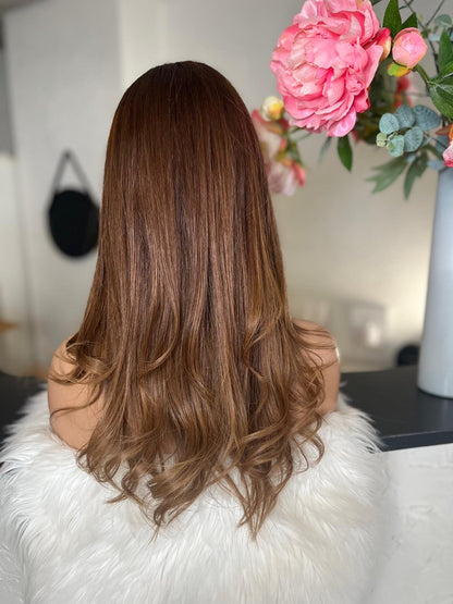 Louise  -  confort integral illusion + lace top / 22 inch / 150% Volume / european hair / small