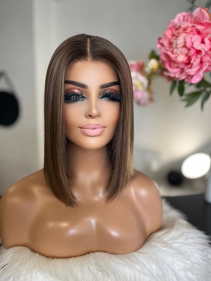 Camille  -  confort integral illusion + lace top / 14 inch / 150% Volume / european hair / small