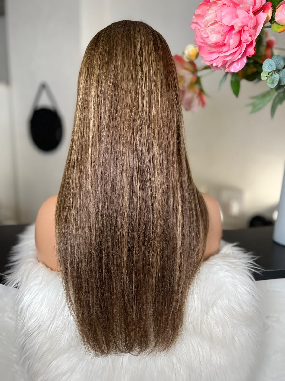 Carla  -  confort integral illusion + lace top / 24 inch / 150% Volume / european hair / small (Copie)