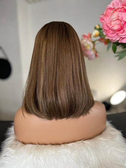 Mina  -  confort integral illusion + lace top / 14 inch / 150% Volume / european hair / small (Copie)