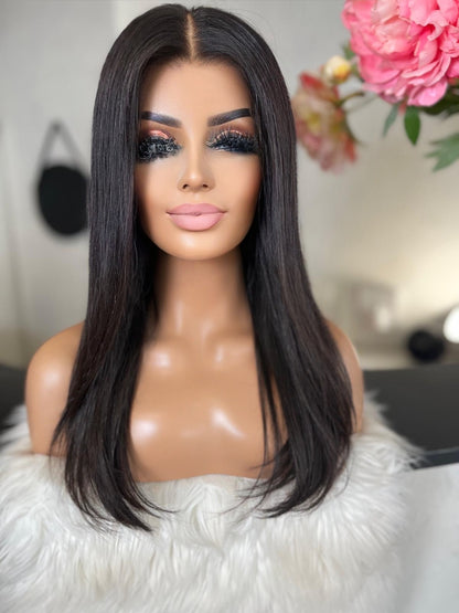 Fanny  -  confort integral illusion + lace top / 20 inch / 150% Volume / european hair / small (Copie)