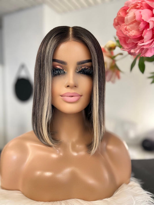 Jennifer  -  confort integral illusion + lace top / 14 inch / 150% Volume / european hair / small