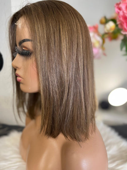 Camille  -  confort integral illusion + lace top / 14 inch / 150% Volume / european hair / small