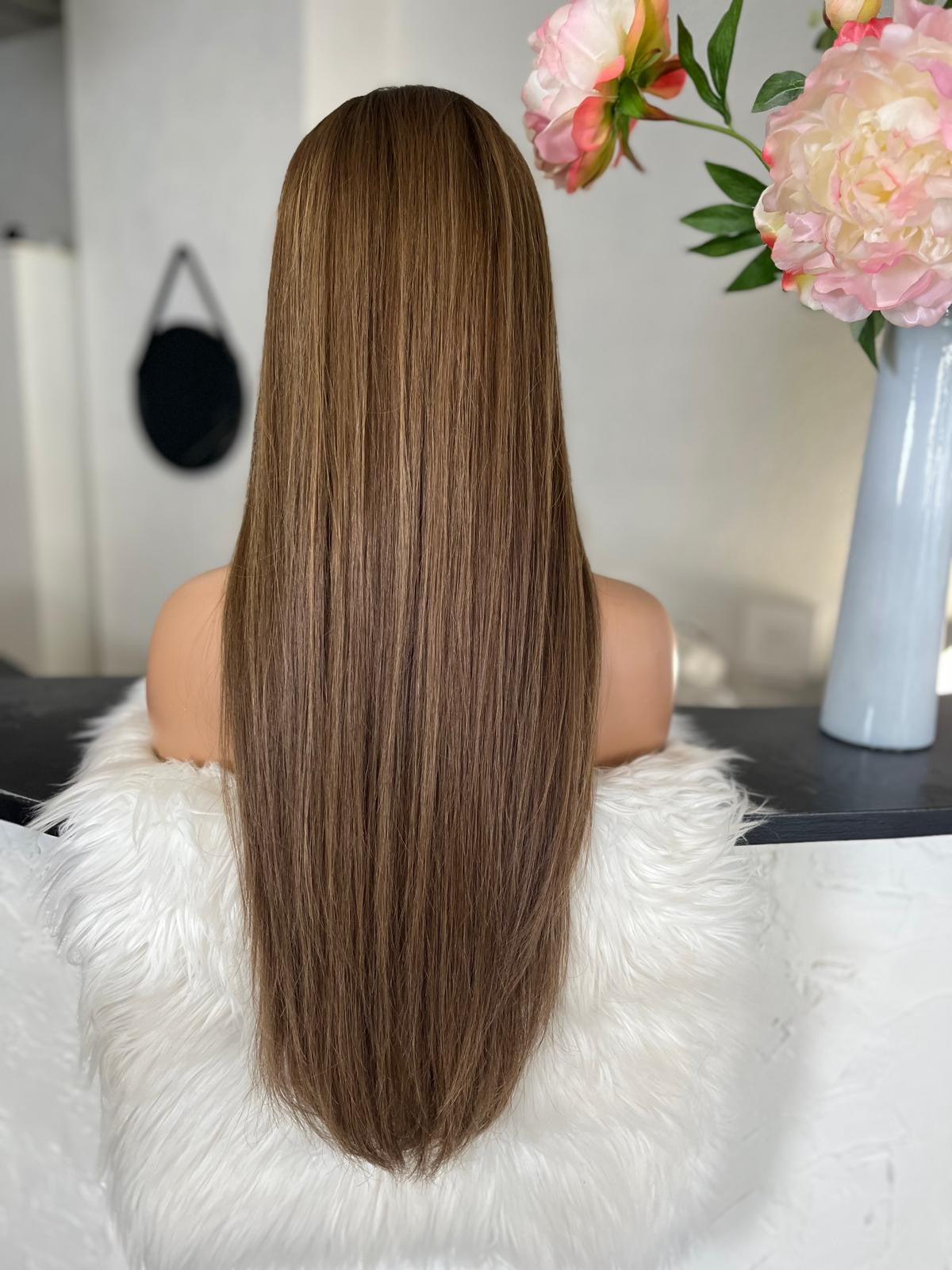 Vivianne -  integral illusion + lace top / 28 inch / 150% Volume / european hair / small (Copie)