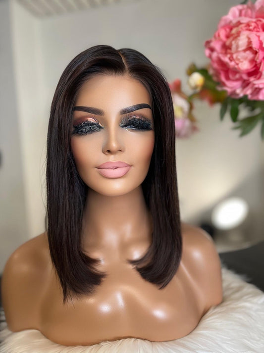 Sylvia  -  confort integral illusion + lace top / 14 inch / 150% Volume / european hair / small