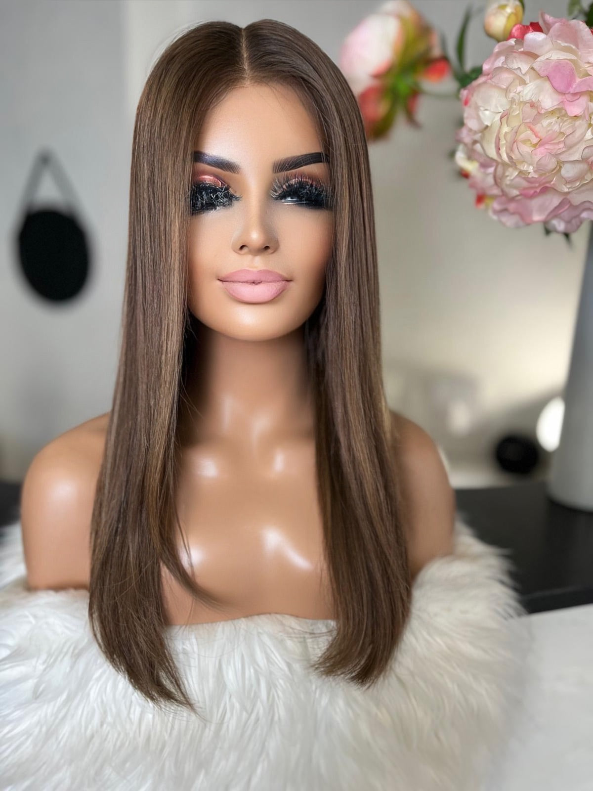 Vicky  -  confort integral illusion + lace top / 22 inch / 150% Volume / european hair / small