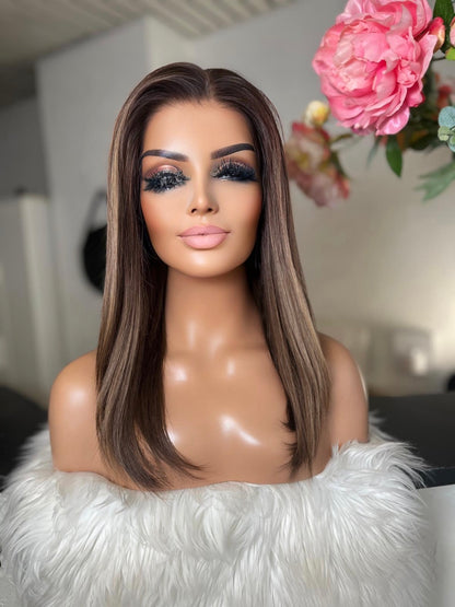 Virginie  -  confort integral illusion + lace top / 18 inch / 150% Volume / european hair / small