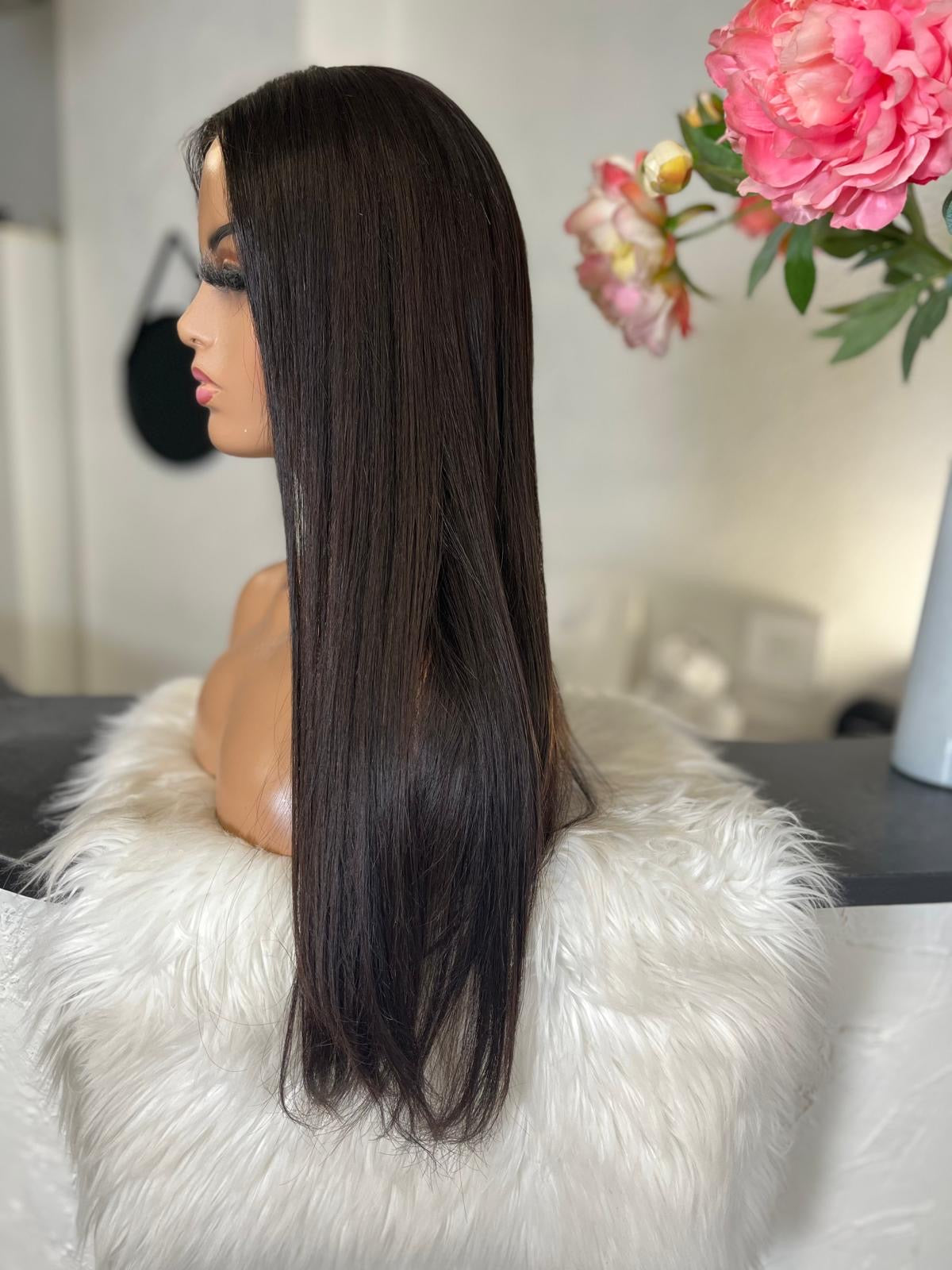 Fiona  -  confort integral illusion + lace top / 24 inch / 150% Volume / european hair / small