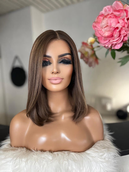 Mina  -  confort integral illusion + lace top / 14 inch / 150% Volume / european hair / small (Copie)