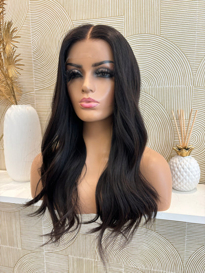 Fanny  -  confort integral illusion + lace top / 22 inch / 150% Volume / european hair / small