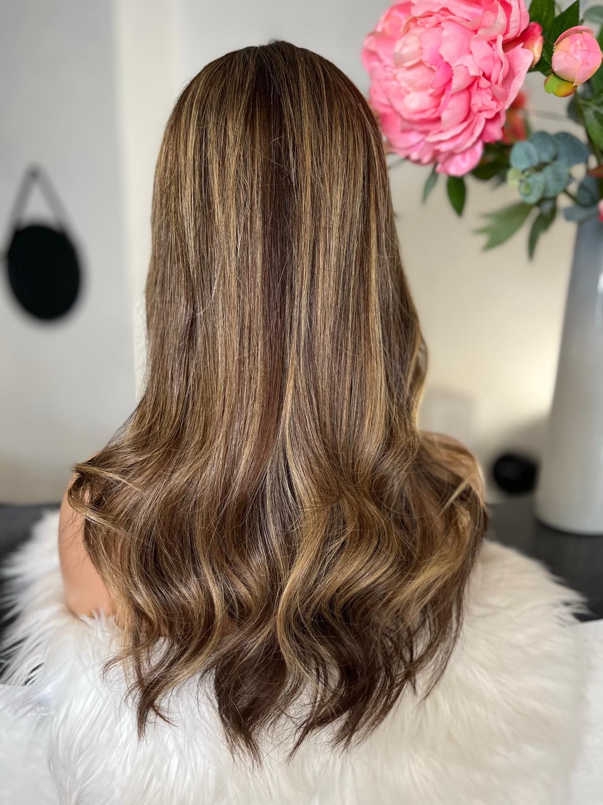 Fiona  -  confort integral illusion + lace top / 20 inch / 150% Volume / european hair / small