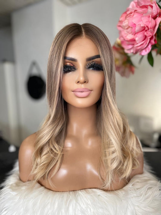 Mallaury  -  confort integral illusion + lace top / 18inch / 150% Volume / european hair / small