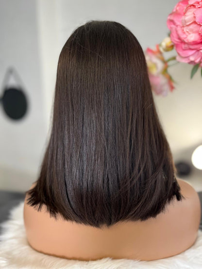 Ramona  -  confort integral illusion + lace top / 14 inch / 150% Volume / european hair / small