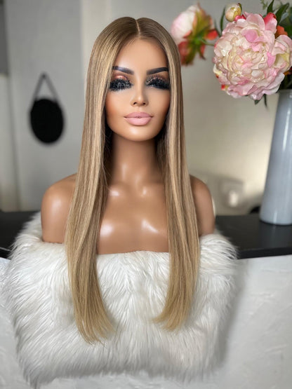 Tamara - illusion integral + lace top  / 26 inch / 150 % Volume / European hair / small