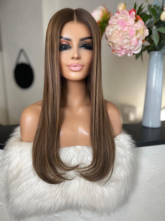 Carla  -  confort integral illusion + lace top / 26 inch / 150% Volume / european hair / small (Copie)