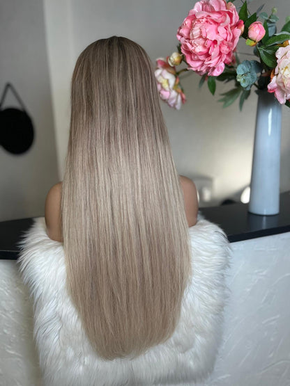 Anissa   - Integral + lace top  / 28 inch / 150 % Volume / mongolian hair / small (Copie 2)