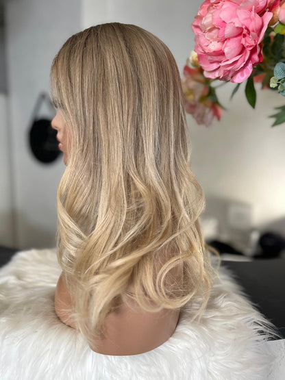 Mallaury  -  confort integral illusion + lace top / 18inch / 150% Volume / european hair / small